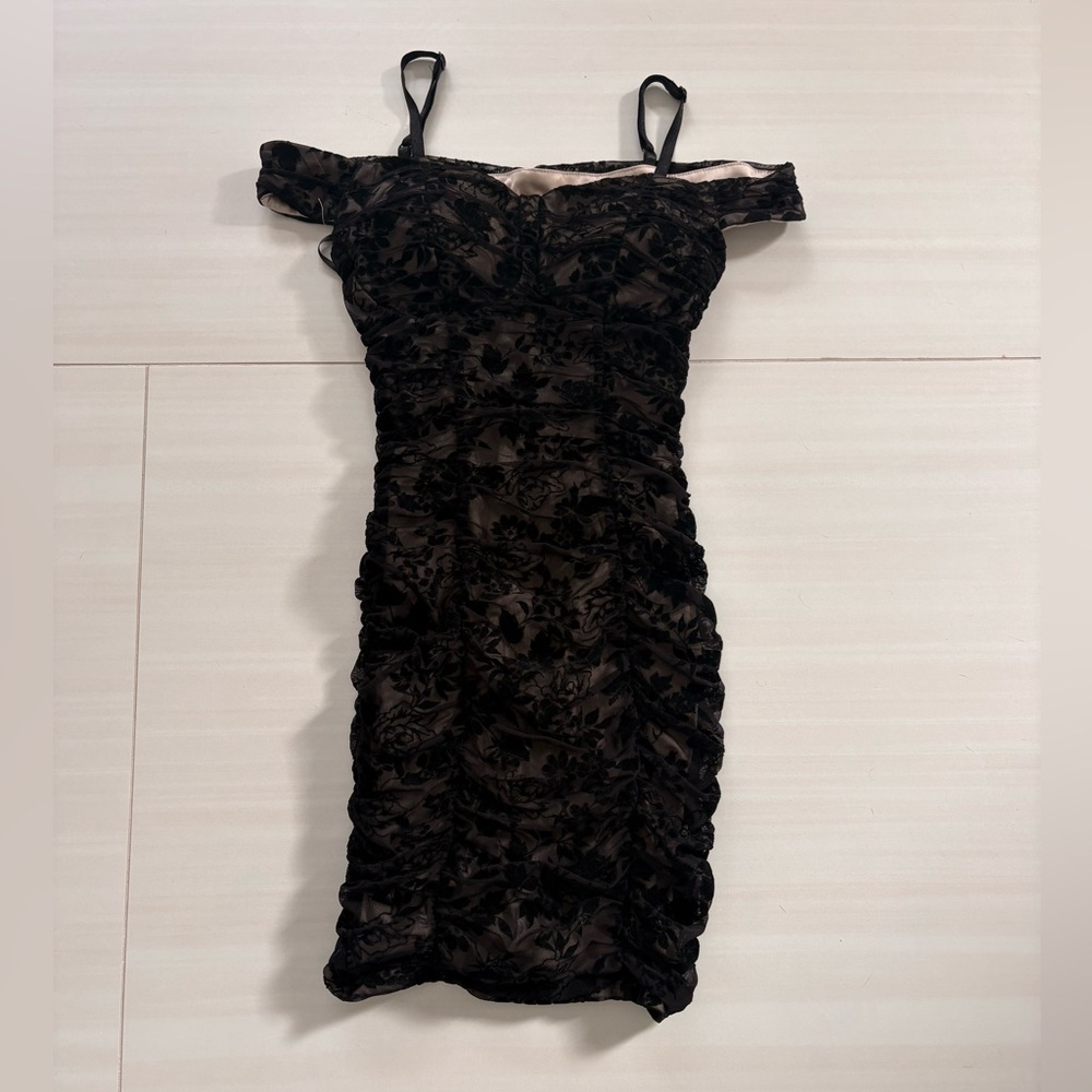 BCX Floral Sheer Party Dress